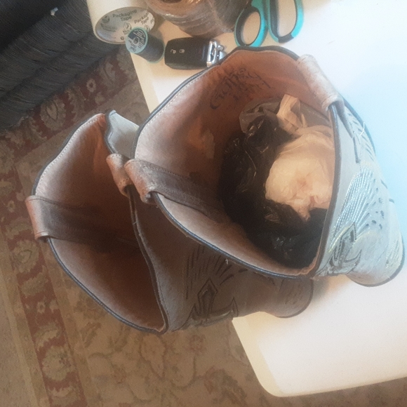 Gypsy Girl By Conkus Ornate Christian Winged Cross Western Boots Sz 7 - Picture 6 of 14